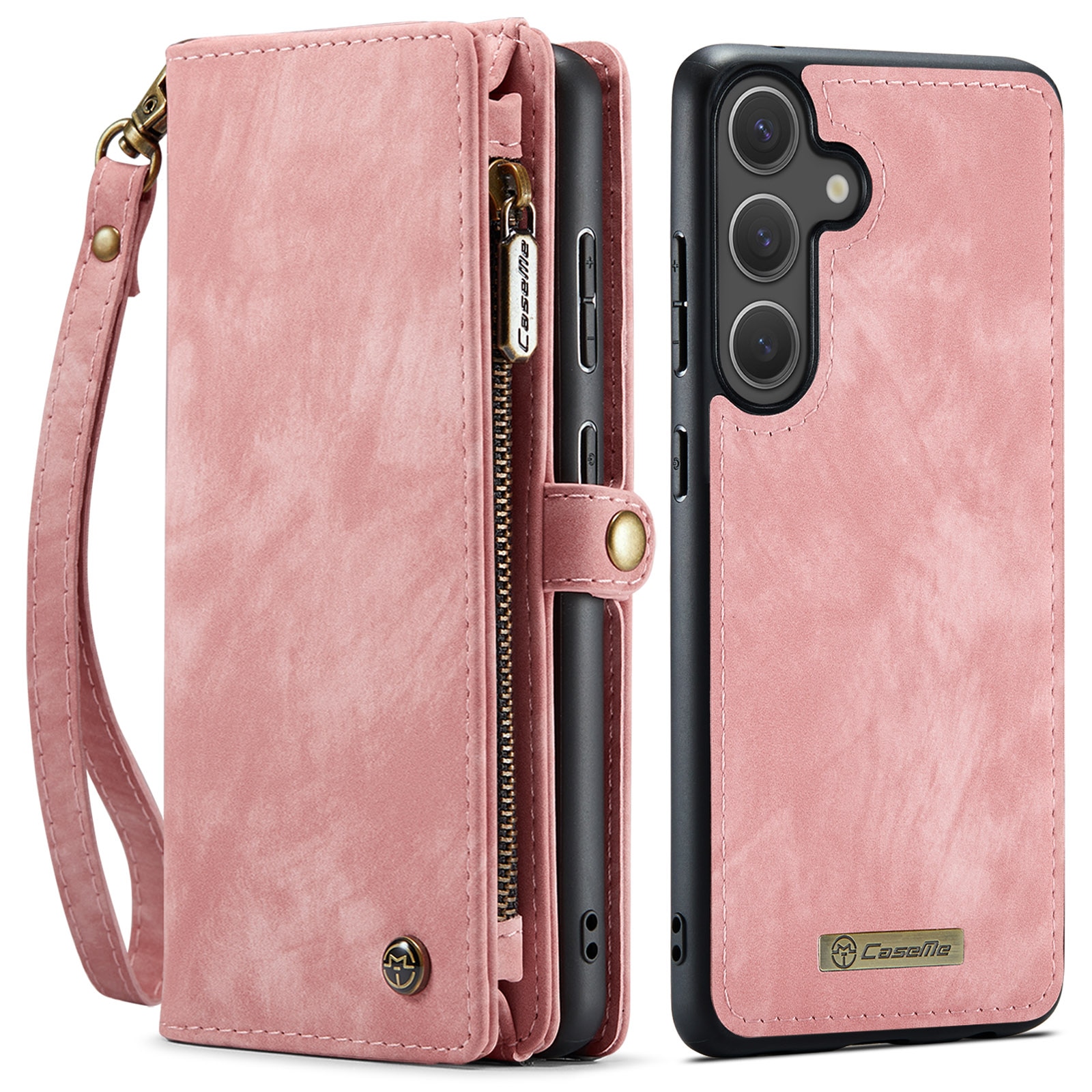 Multi-slot Plånboksfodral Samsung Galaxy S25 FE Rosa