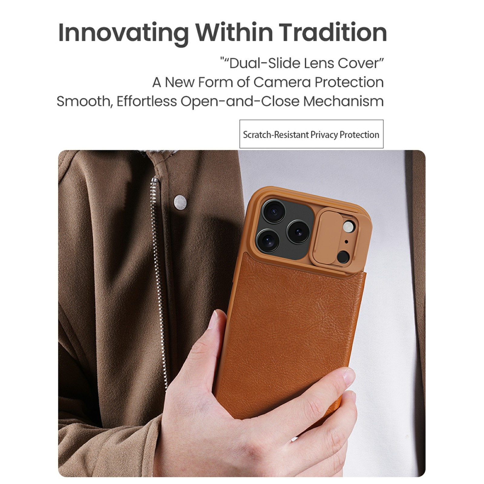 Qin Pro CamShield iPhone 17 Pro Max Svart