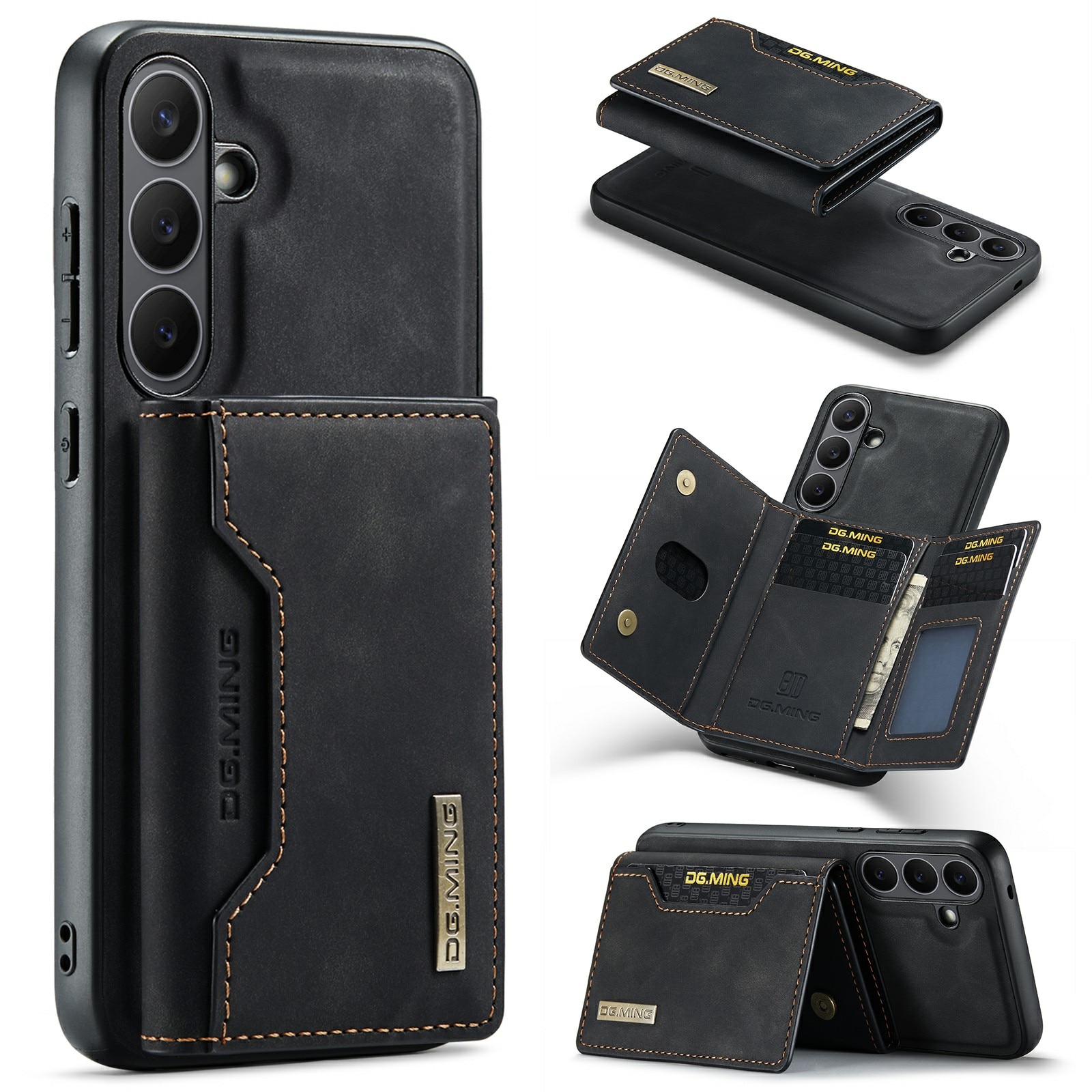 Magnetic Card Slot Case Samsung Galaxy S25 FE Svart