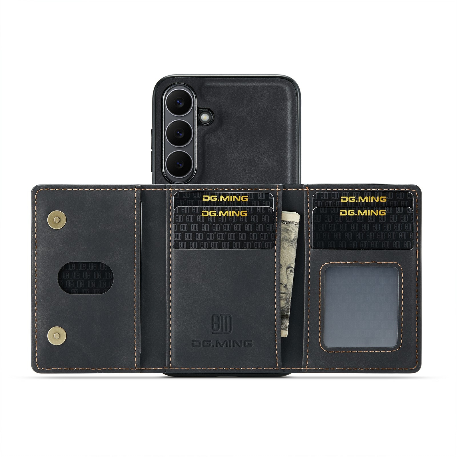 Magnetic Card Slot Case Samsung Galaxy S25 FE Svart