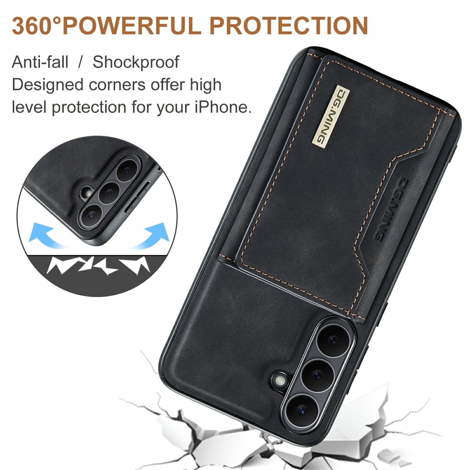 Magnetic Card Slot Case Samsung Galaxy S25 FE Svart