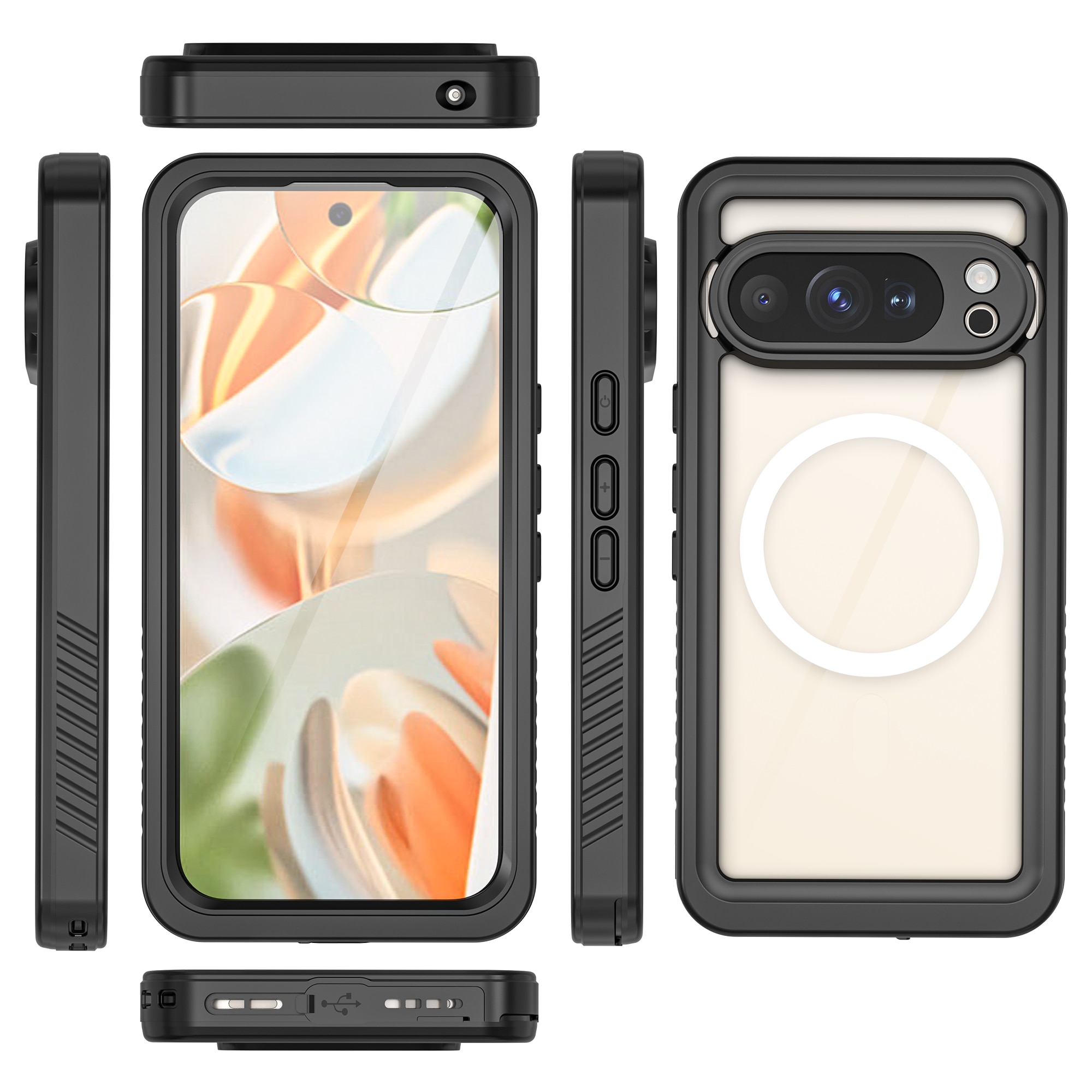 Vattentätt Skal Google Pixel 10 Pro transparent