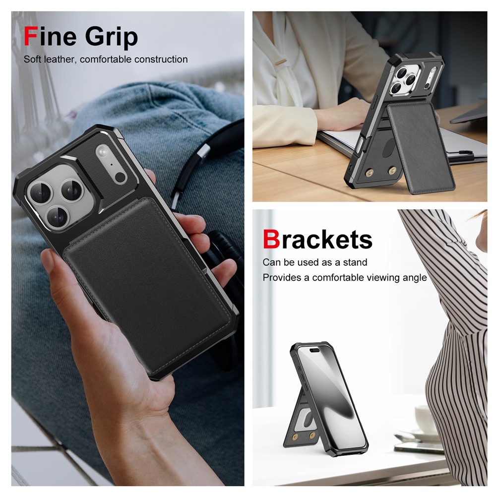 Clean Multi-slot Case iPhone 17 Pro Max Svart