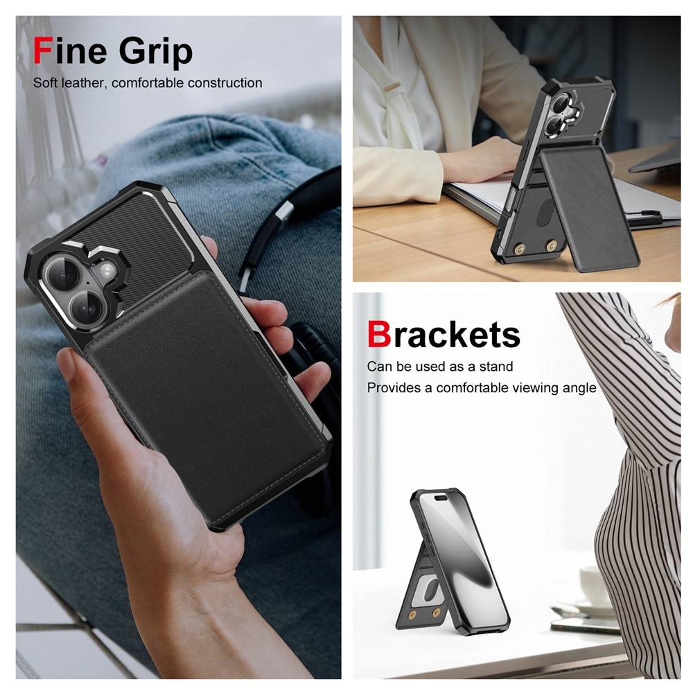 Clean Multi-slot Case iPhone 17 Pro Max Svart