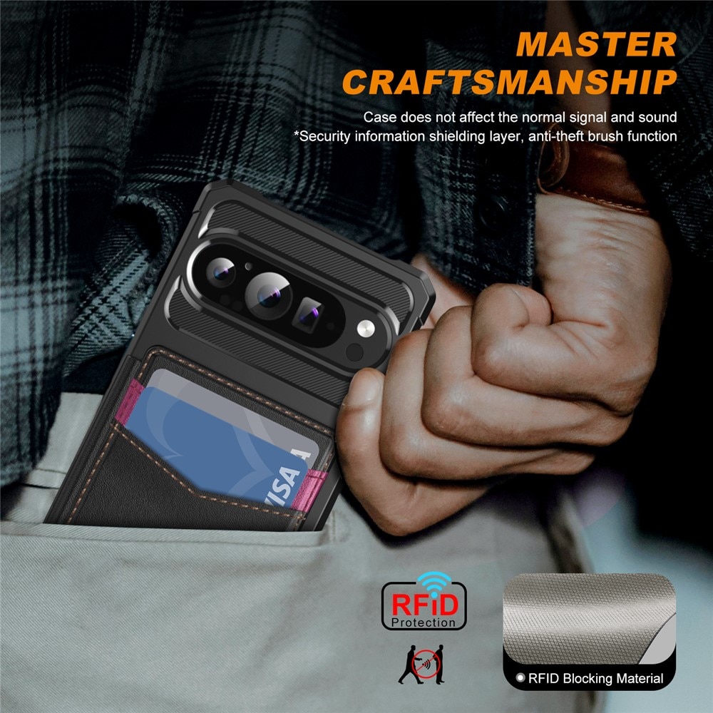 RFID Multi-slot Case Google Pixel 10 Pro Svart