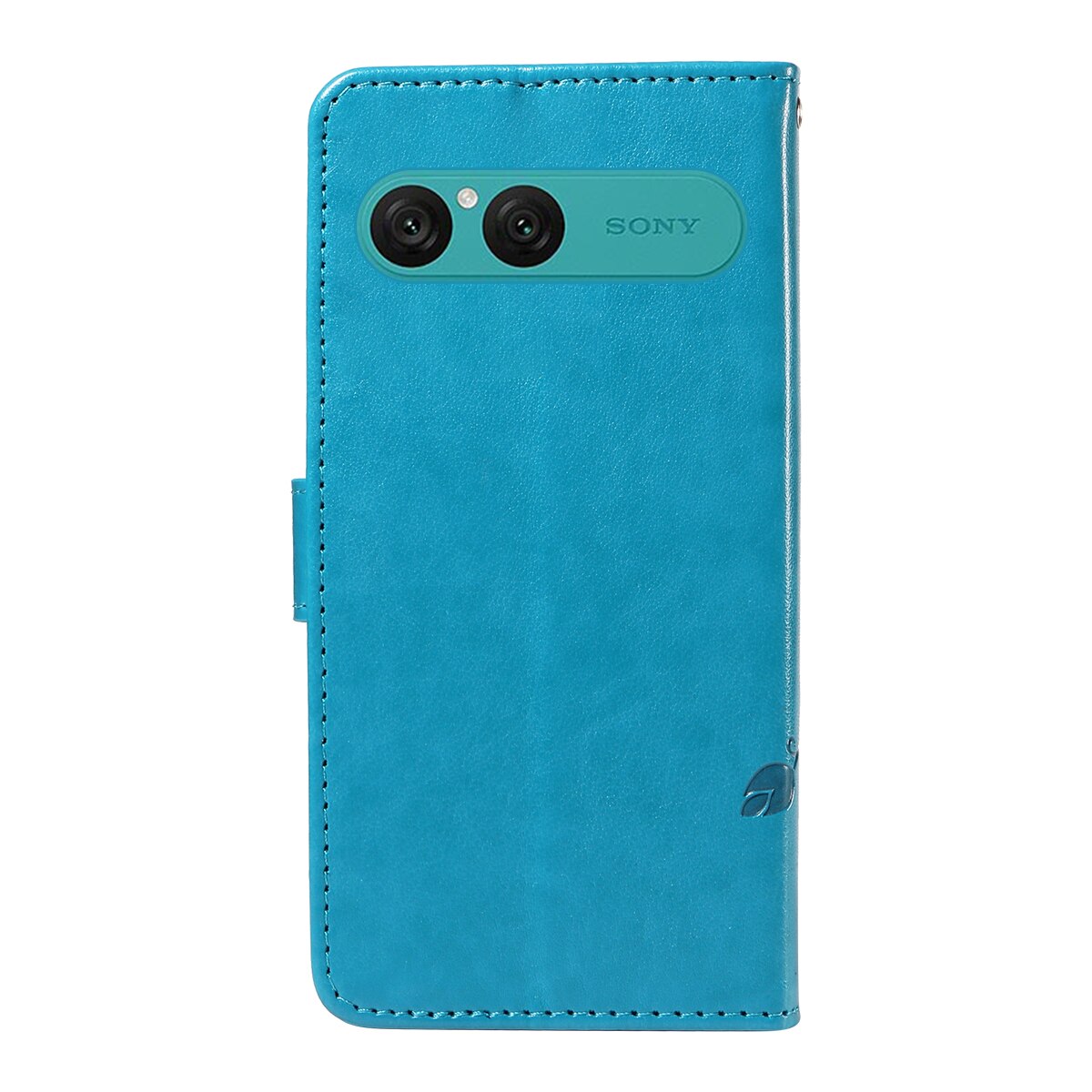 Läderfodral Fjärilar Sony Xperia 10 VII Blå