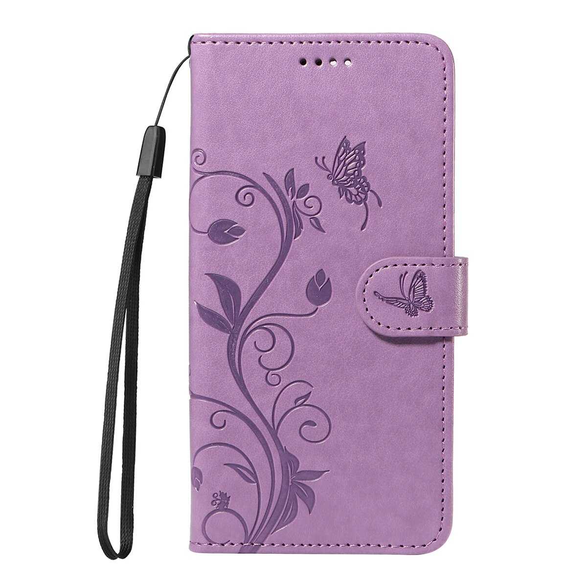 Läderfodral Fjärilar Sony Xperia 10 VII Lila