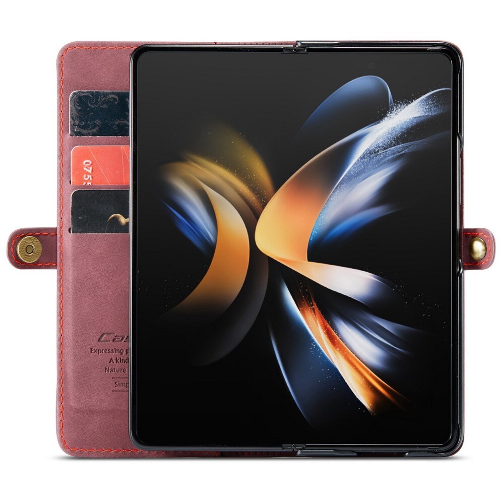 Slim Plånboksfodral Samsung Galaxy Z Fold 4 röd