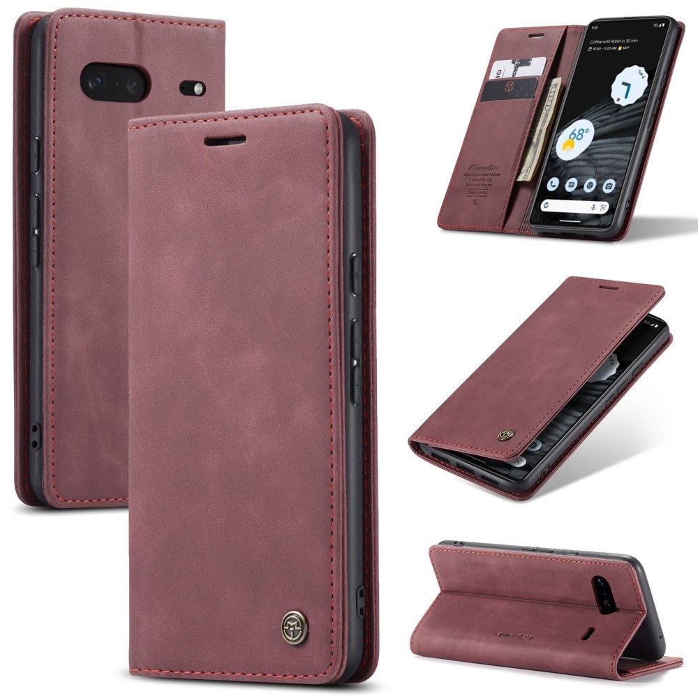 Slim Plånboksfodral Google Pixel 7 Röd