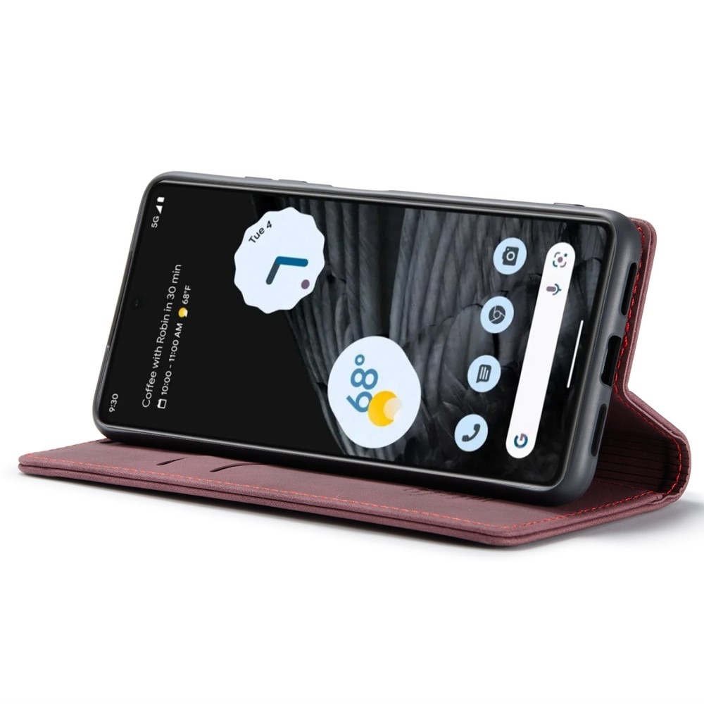 Slim Plånboksfodral Google Pixel 7 Röd