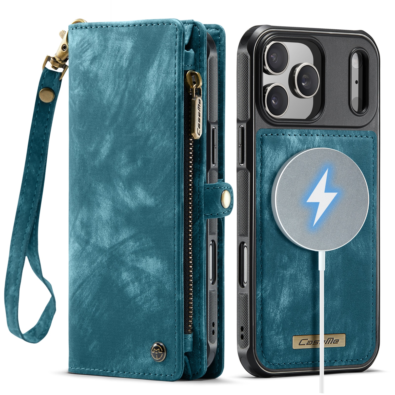 Multi-slot Plånboksfodral iPhone 17 Pro Blå