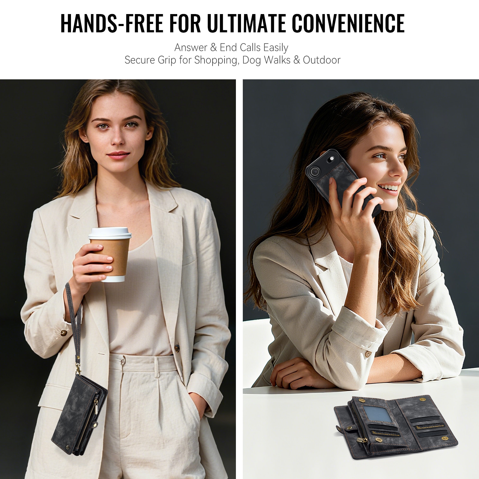 Multi-slot Plånboksfodral iPhone Air Grå