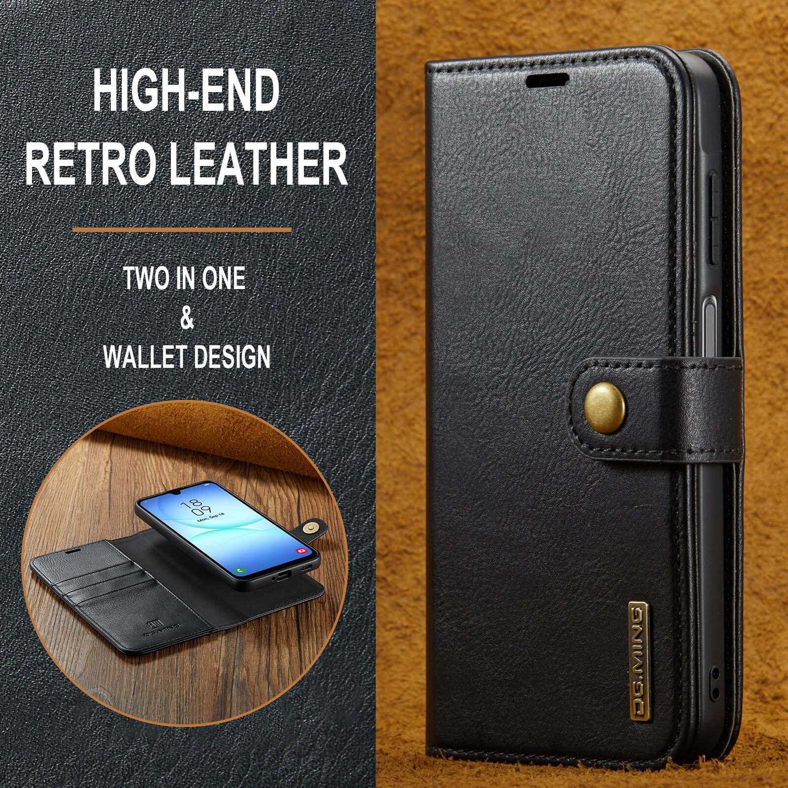 Magnet Wallet Samsung Galaxy A17 Black