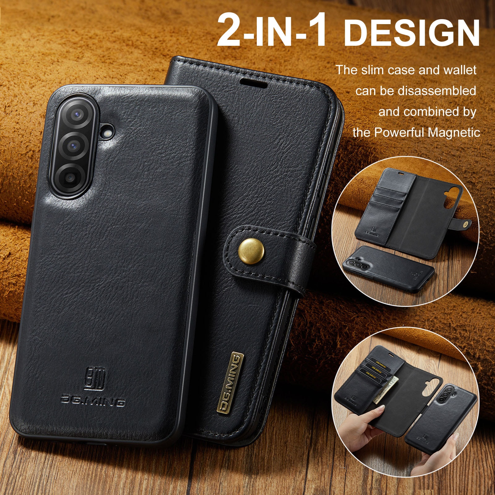 Magnet Wallet Samsung Galaxy A17 Black