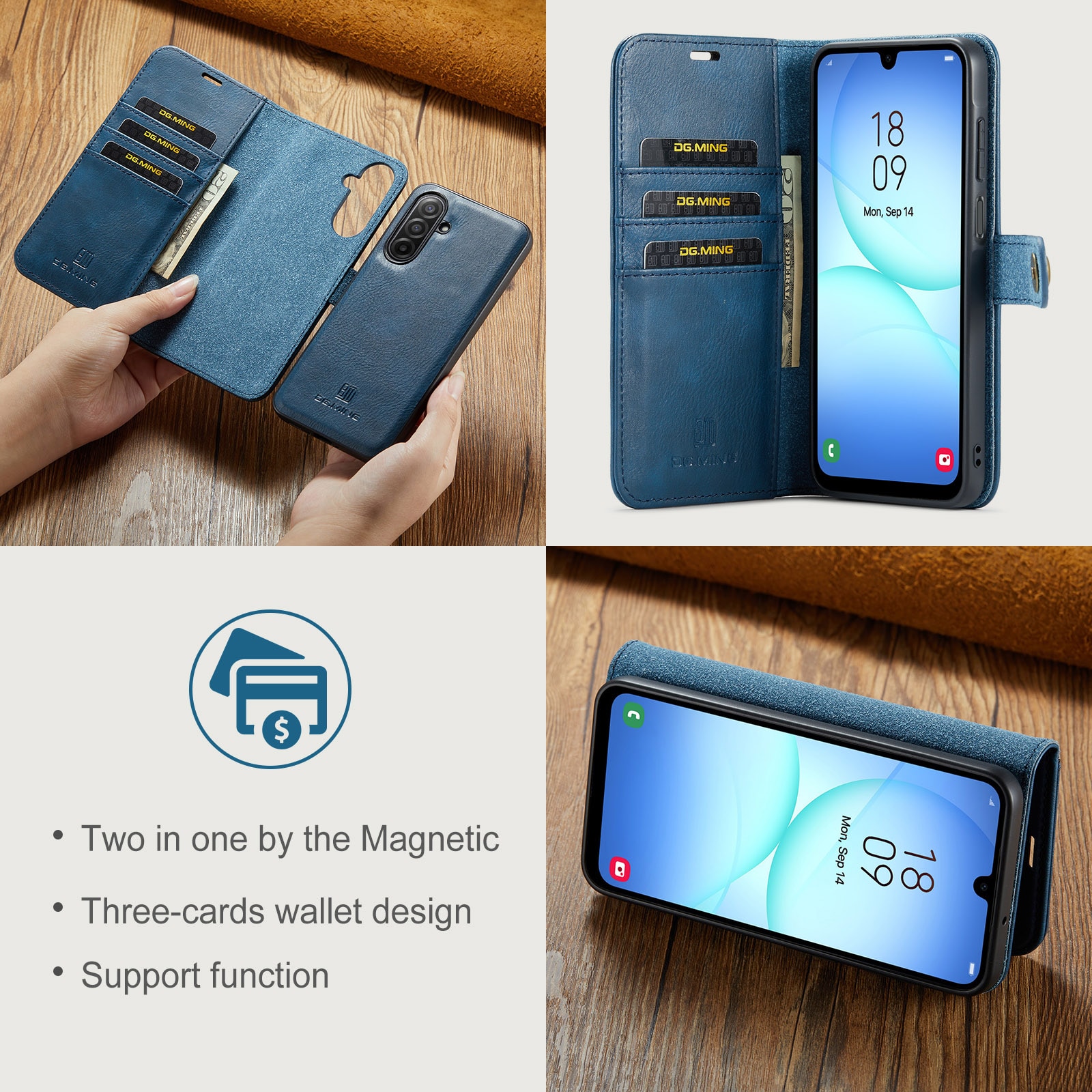 Magnet Wallet Samsung Galaxy A17 Blue
