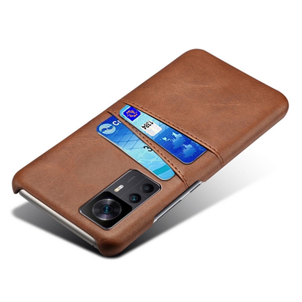 Card Slots Case Xiaomi 12T/12T Pro Brun