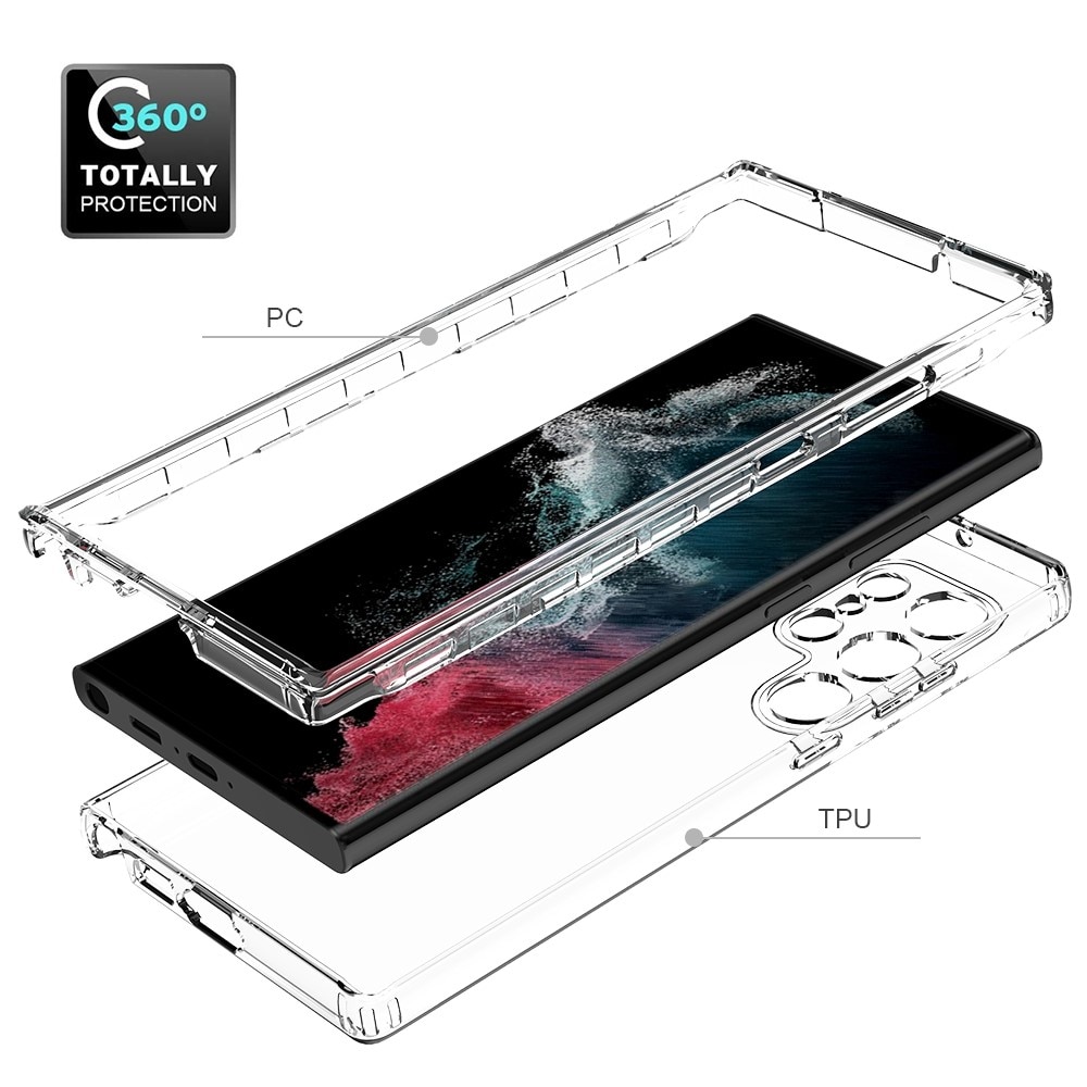Full Cover Skal Samsung Galaxy S23 Ultra transparent