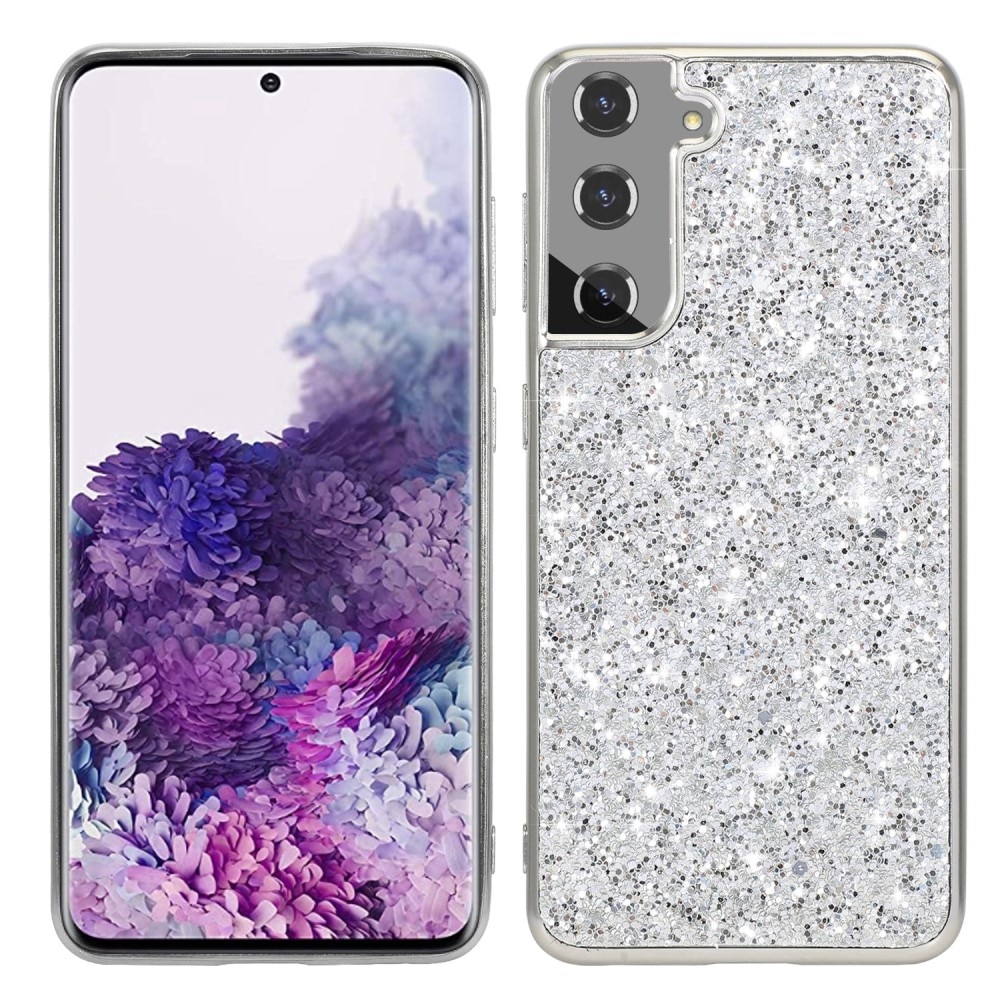 Glitterskal Samsung Galaxy S23 silver