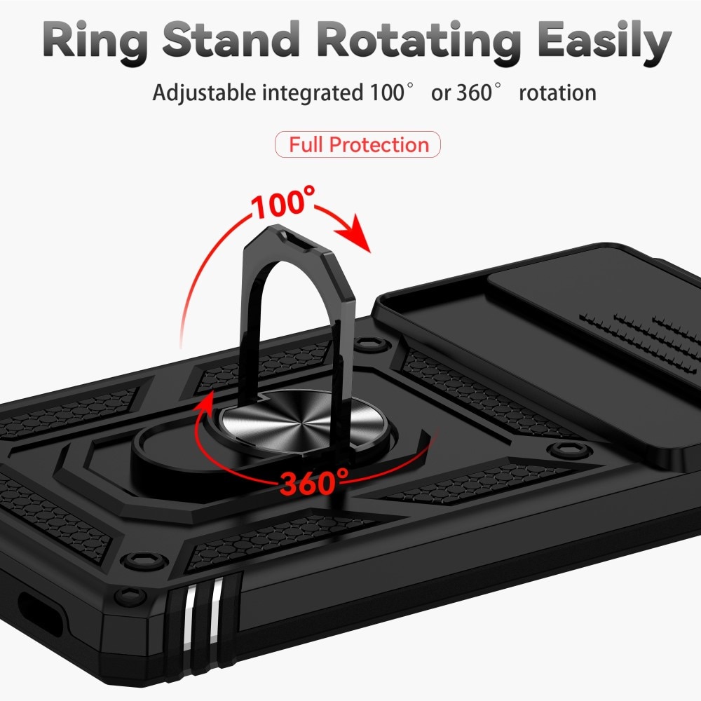 Hybridskal Ring + Kameraskydd Google Pixel 6a Svart