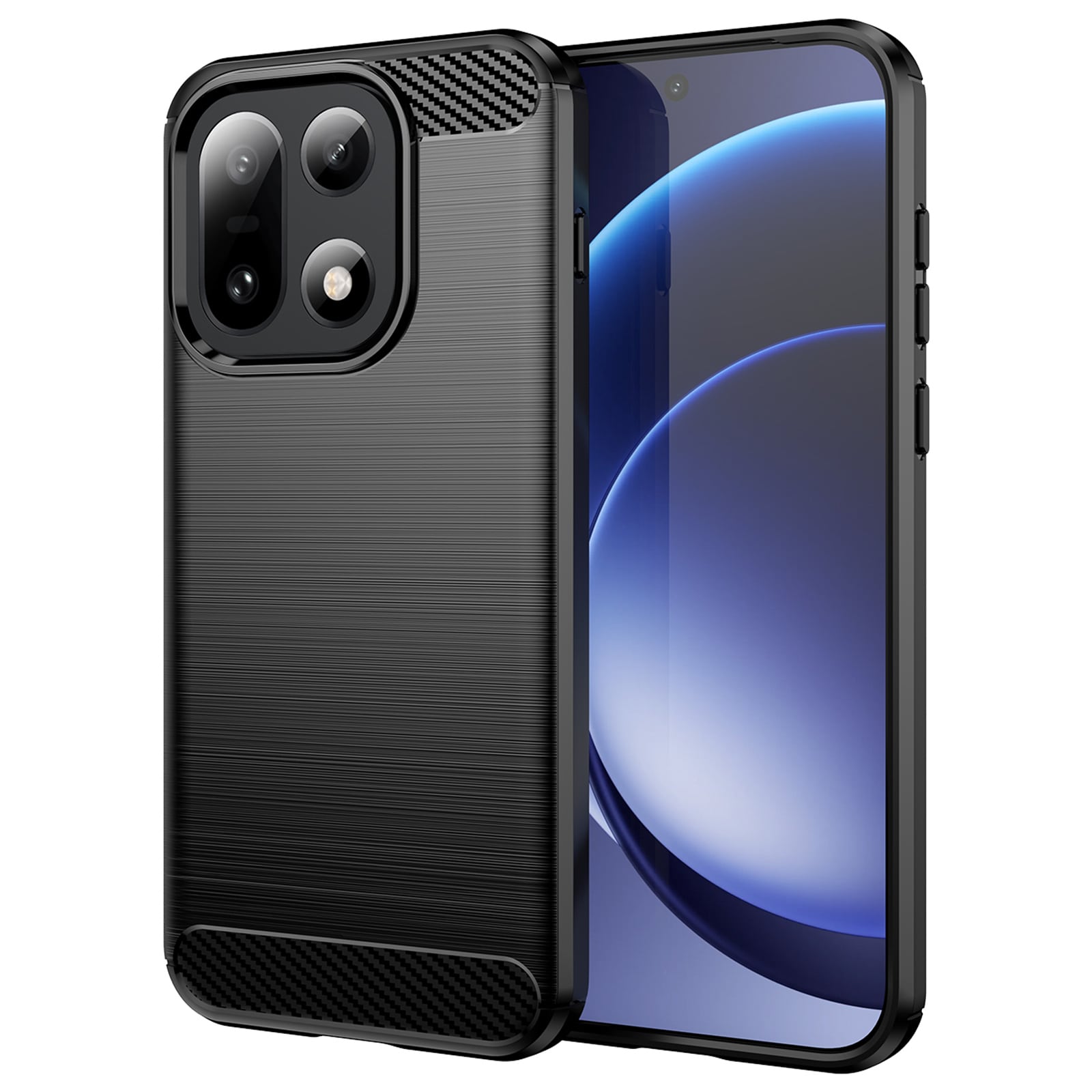  OnePlus 15 Skal TPU Brushed Svart