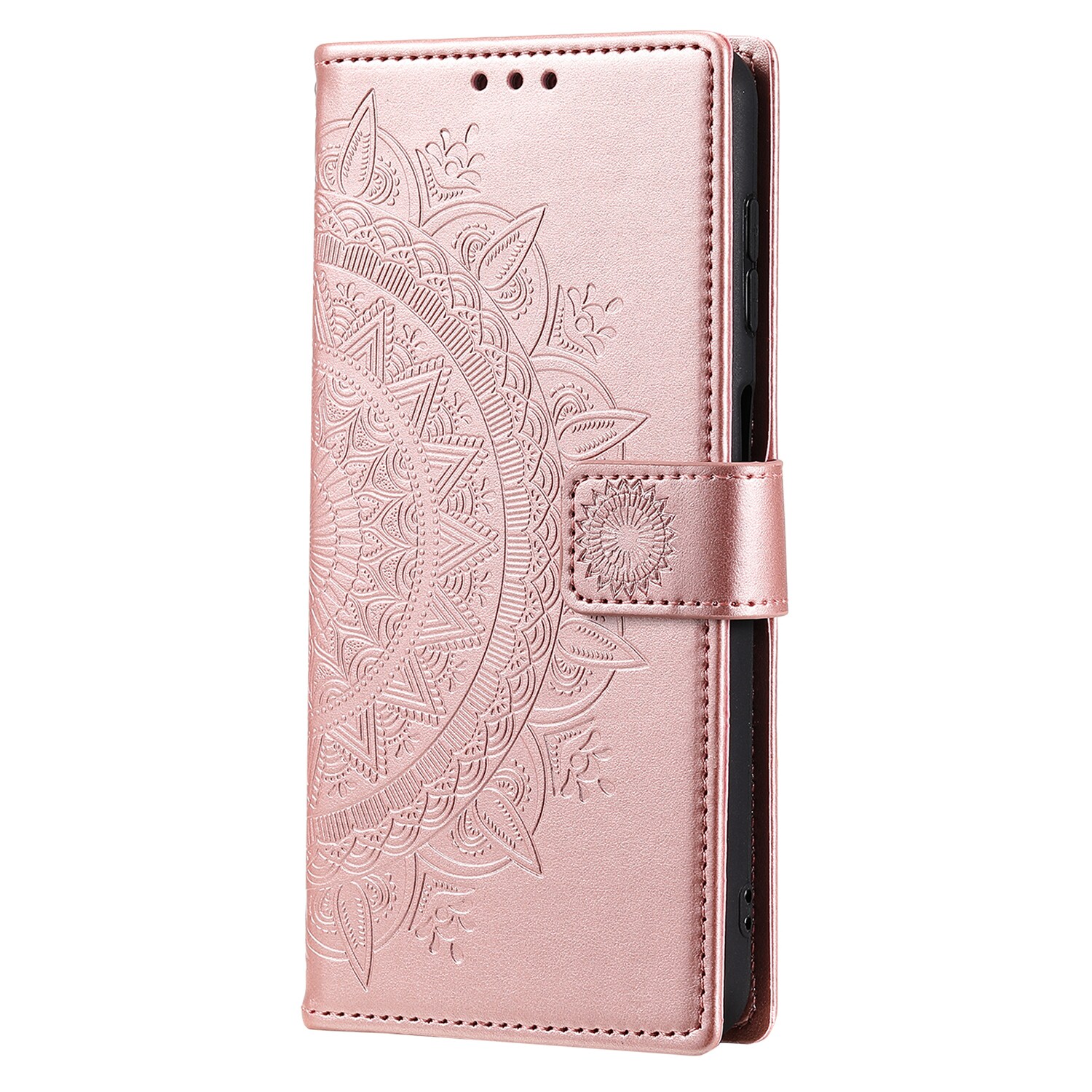 Läderfodral Mandala Samsung Galaxy A37 Roséguld