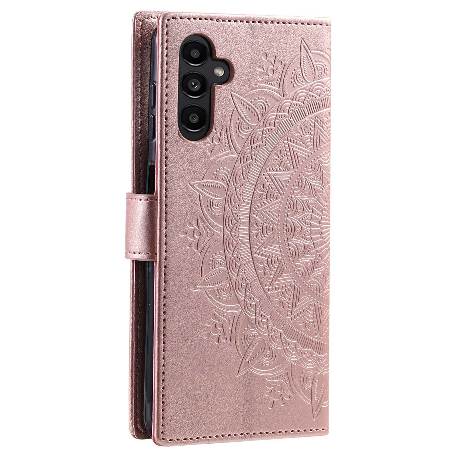 Läderfodral Mandala Samsung Galaxy A37 Roséguld