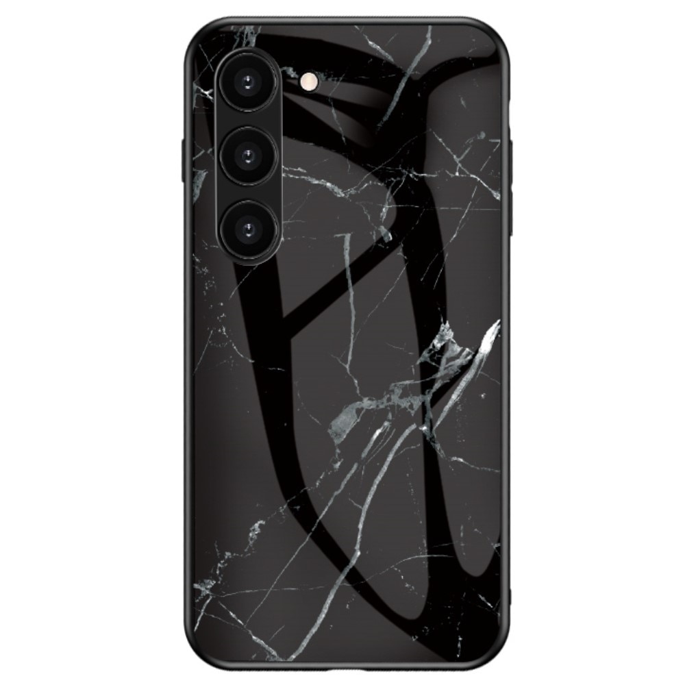 Skal Härdat Glas Samsung Galaxy S23 Plus svart marmor