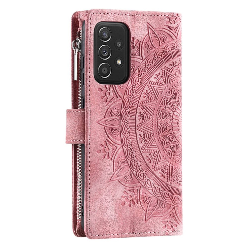 Plånboksväska Samsung Galaxy A53 Mandala rosa