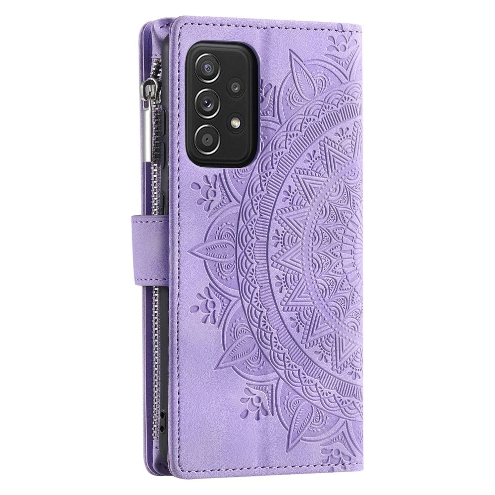 Plånboksväska Samsung Galaxy A52/A52s Mandala lila