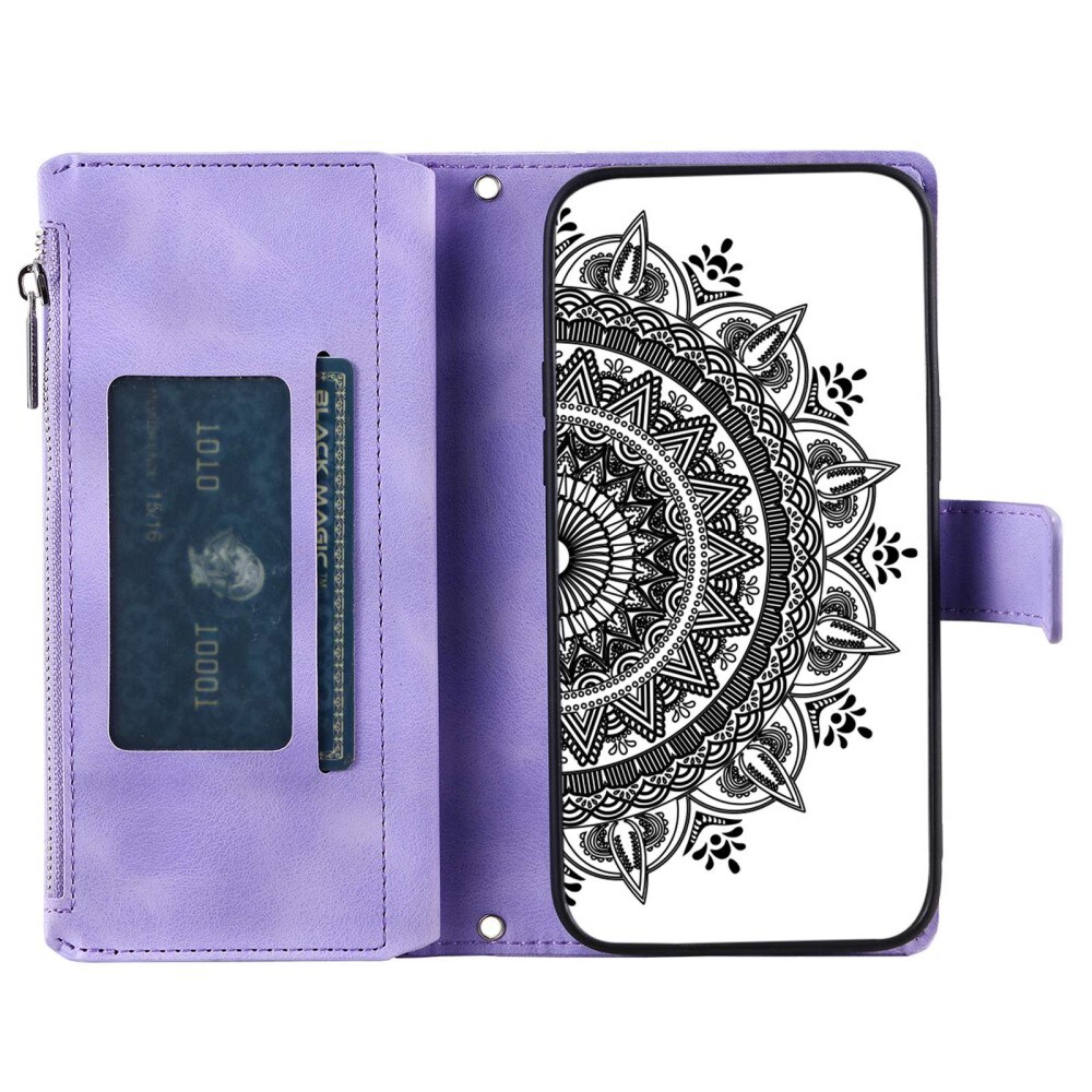 Plånboksväska Samsung Galaxy S23 Mandala lila