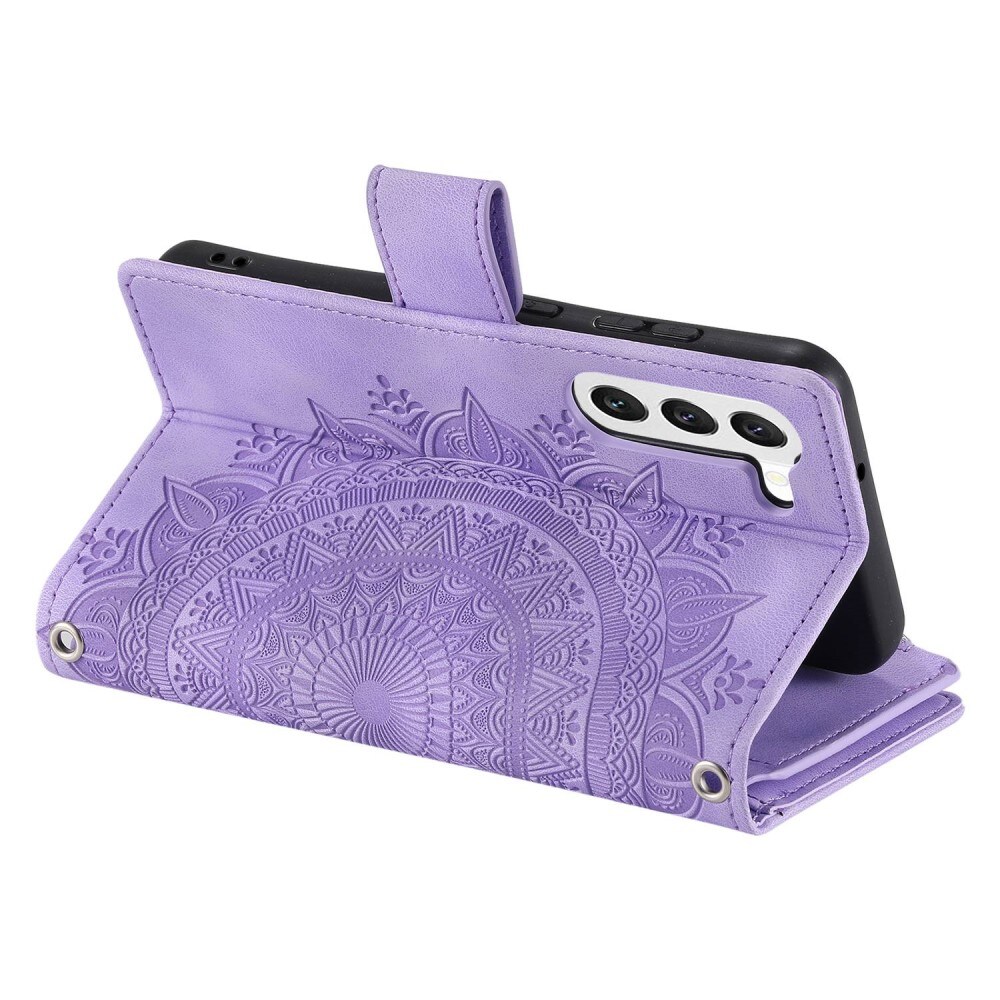 Plånboksväska Samsung Galaxy S23 Mandala lila