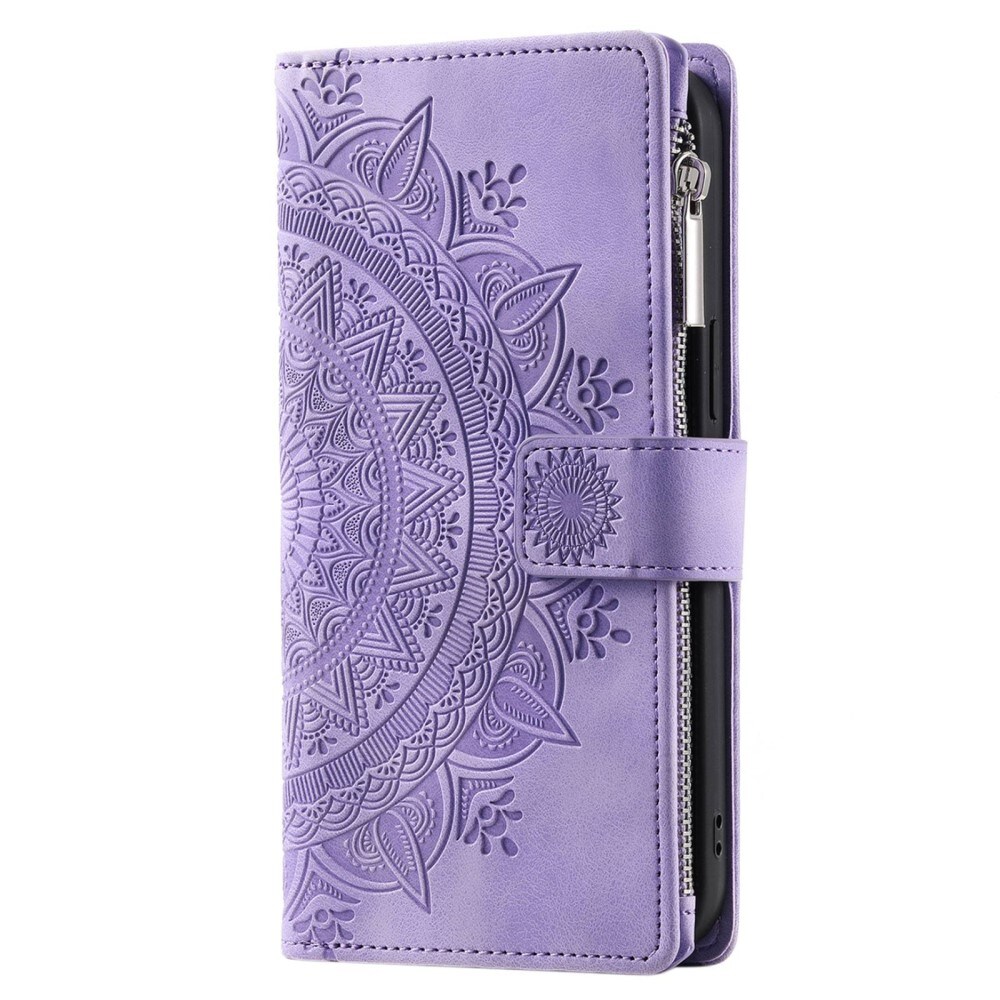 Plånboksväska Samsung Galaxy S23 Mandala lila
