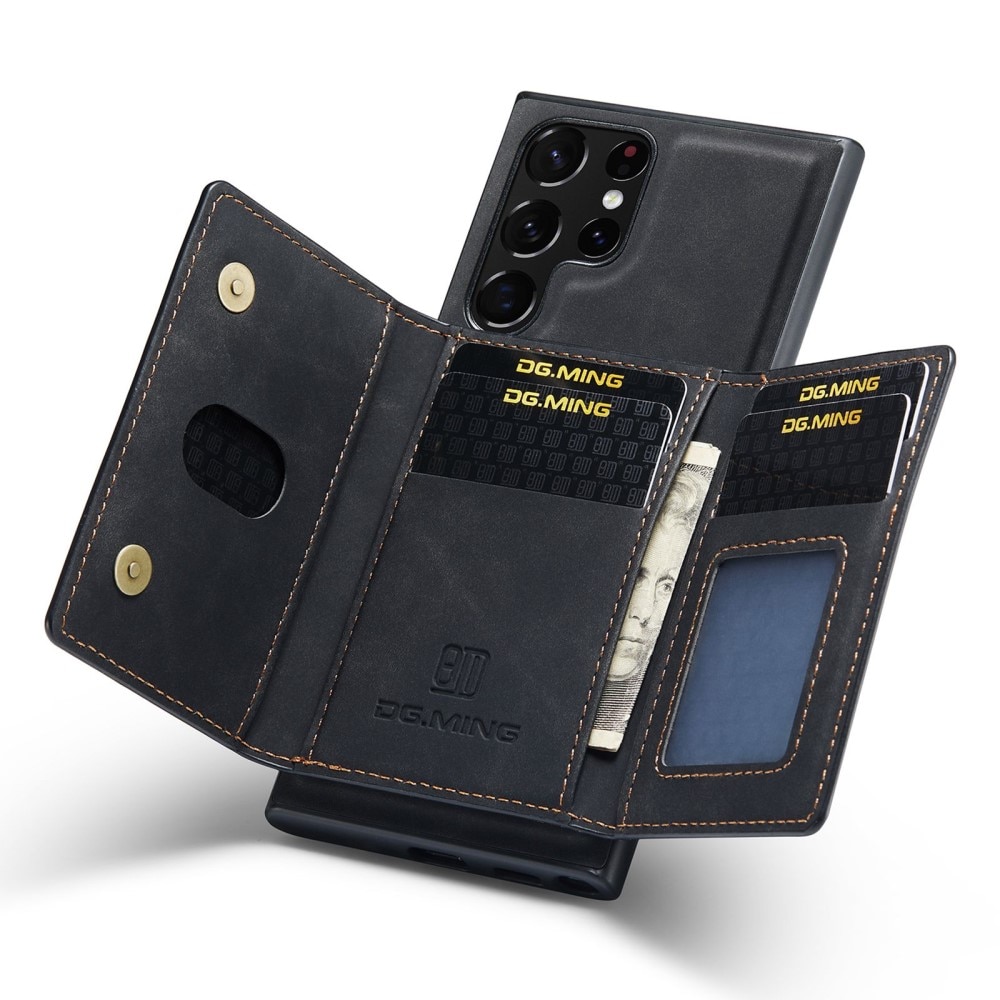 Magnetic Card Slot Case Samsung Galaxy S23 Ultra Black