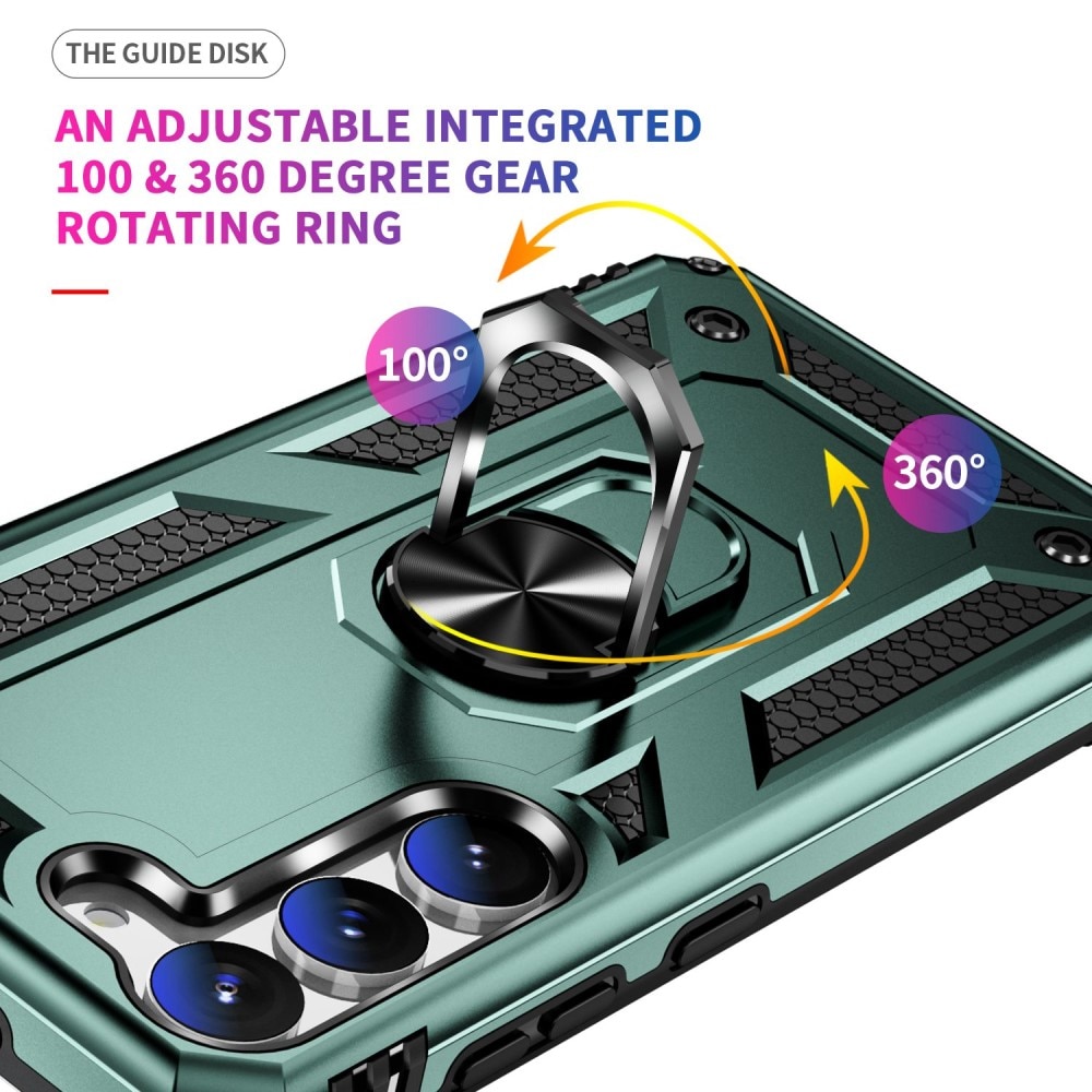 Hybridskal Tech Ring Samsung Galaxy S23 grön