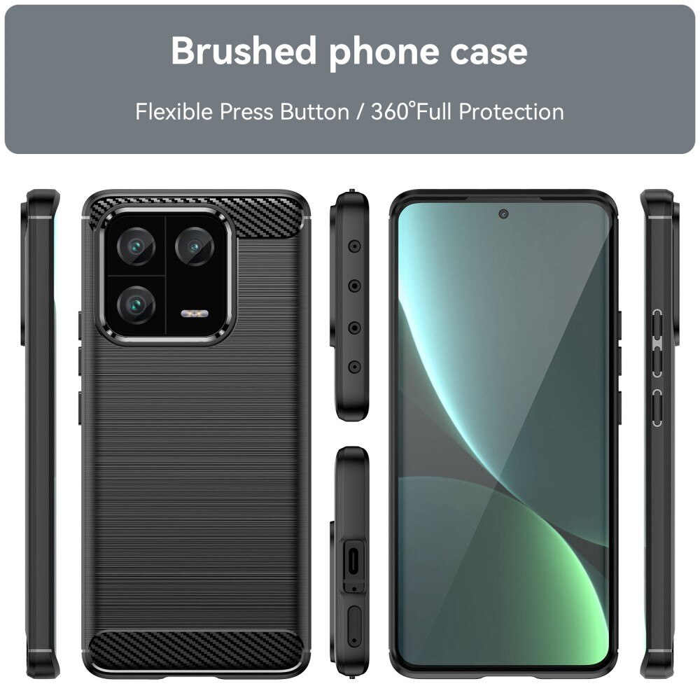 Xiaomi 13 Pro Skal TPU Brushed Black