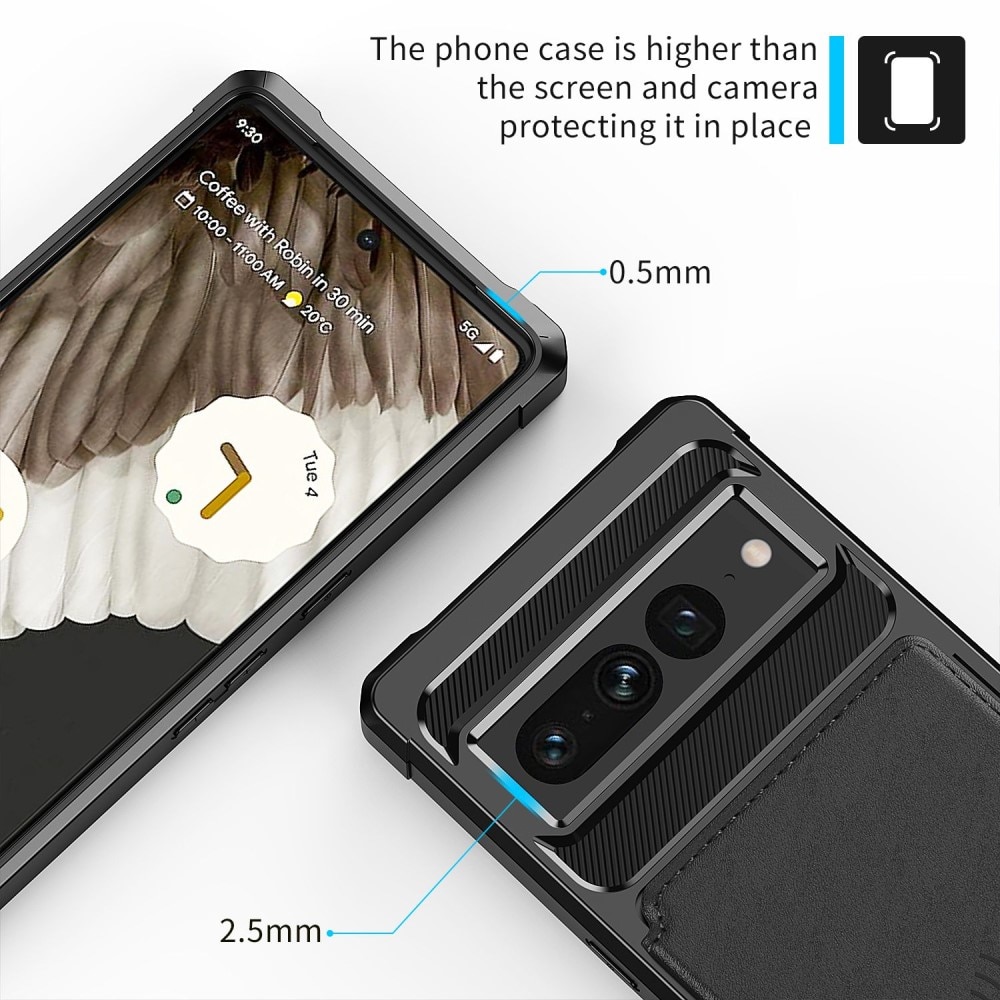 Tough Multi-slot Case Google Pixel 7 Pro Svart