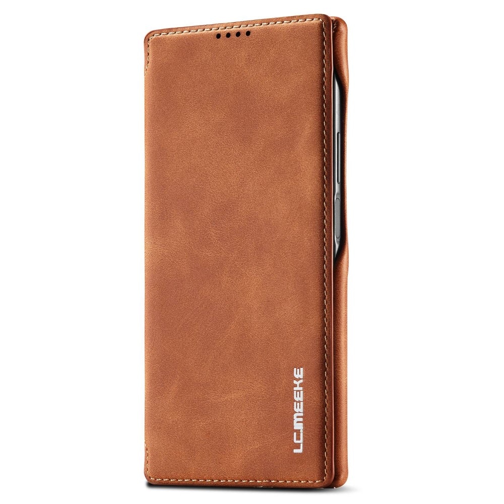 Slim Plånboksfodral Samsung Galaxy S23 Ultra cognac