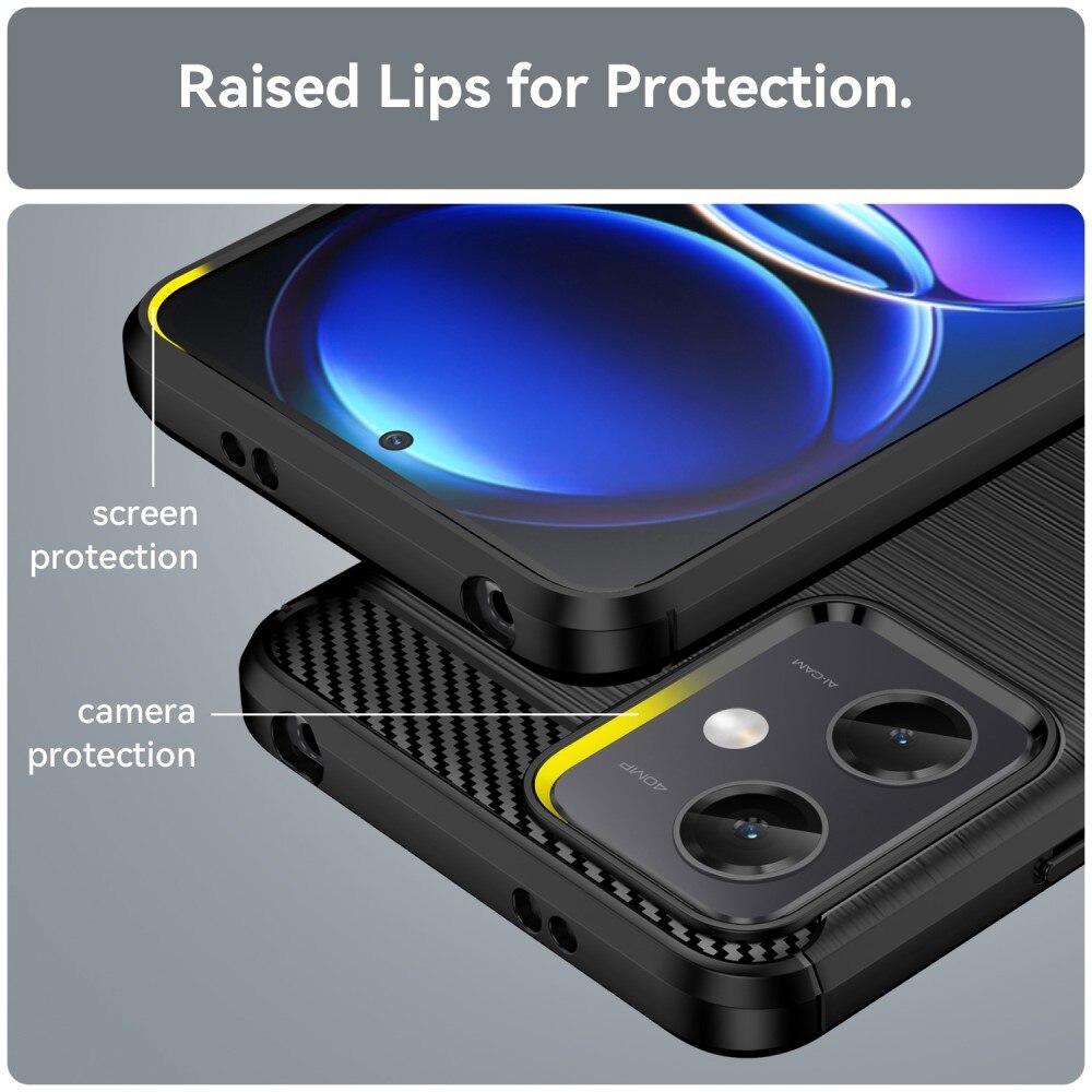 Xiaomi Redmi Note 12 Skal TPU Brushed Svart