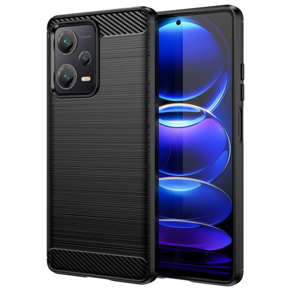 Xiaomi Redmi Note 12 Pro Plus Skal TPU Brushed Svart