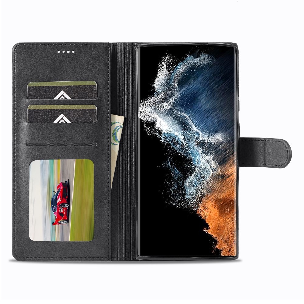 Plånboksfodral Samsung Galaxy S23 Ultra svart
