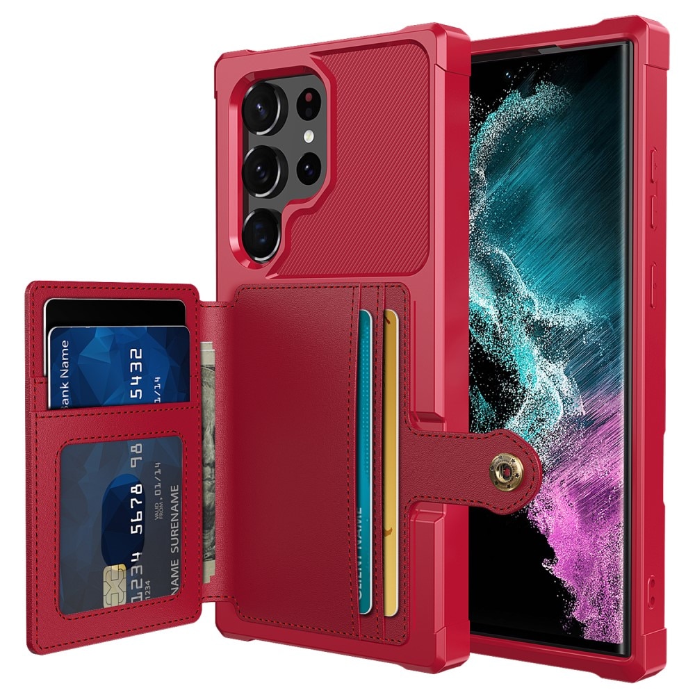 Tough Multi-slot Case Samsung Galaxy S23 Ultra röd