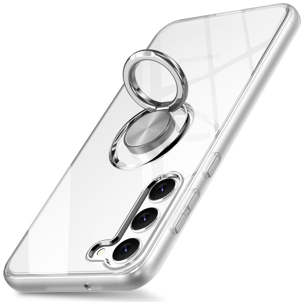 TPU Skal Finger Ring Kickstand Samsung Galaxy S23 Plus transparent