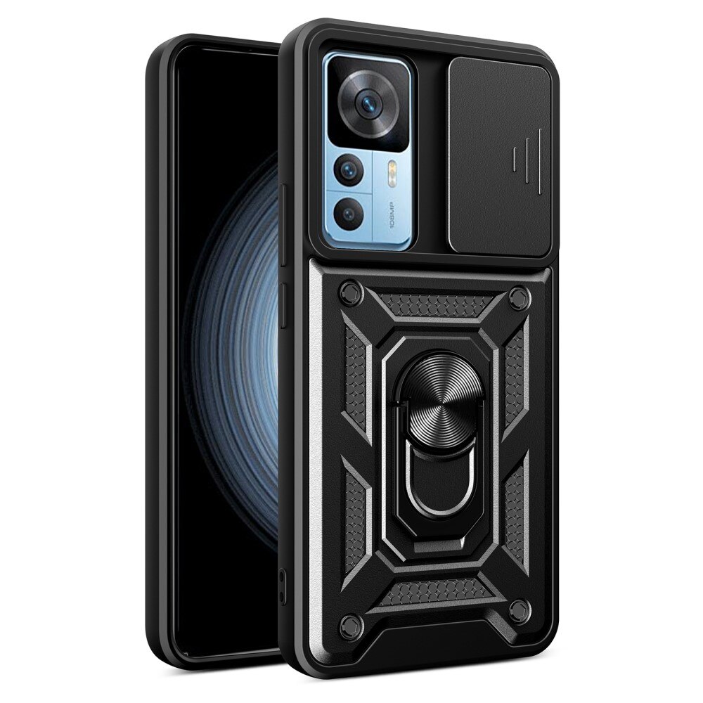Hybridskal Ring + Kameraskydd Xiaomi 12T Pro Svart