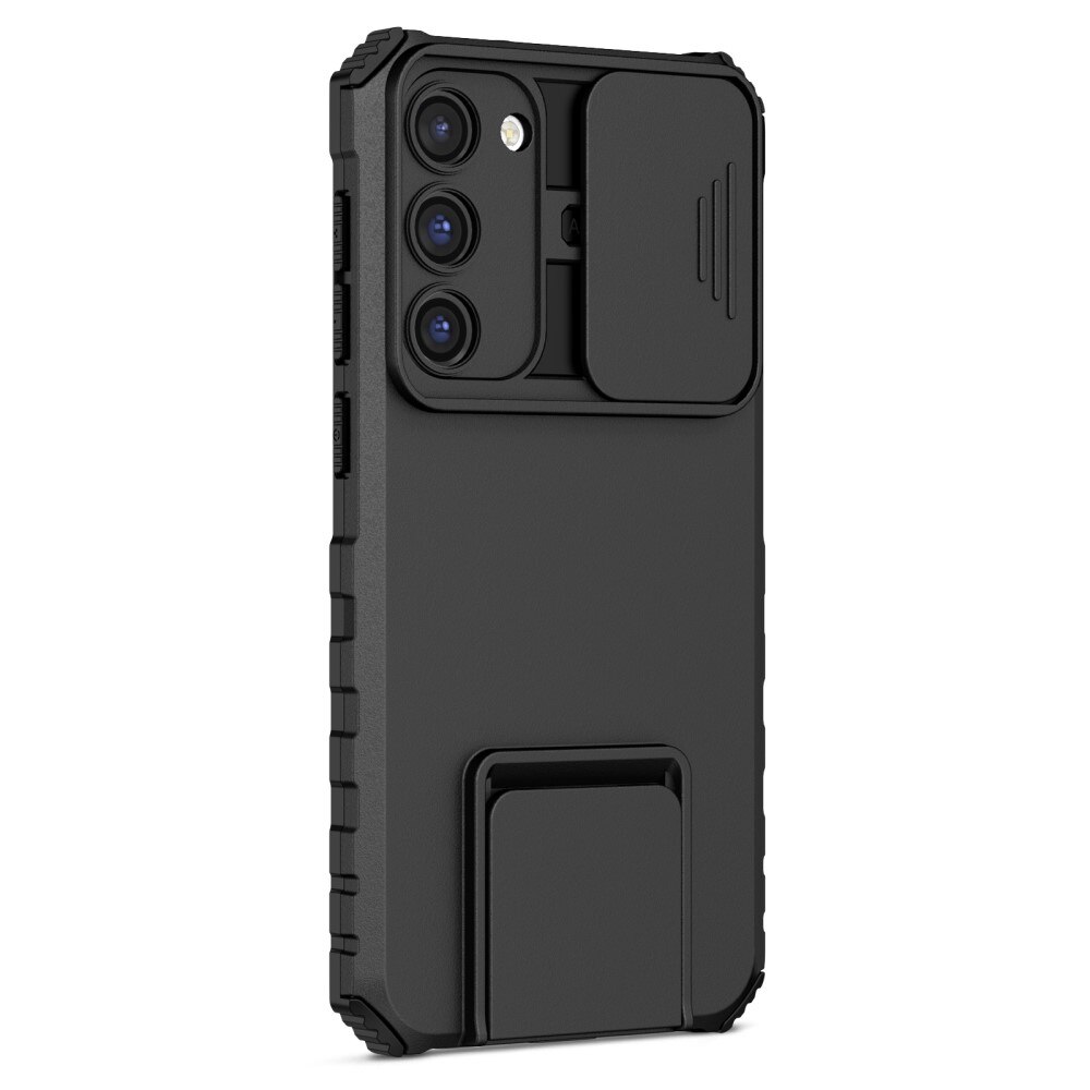 Samsung Galaxy S23 Plus Kickstand Skal Kameraskydd Svart