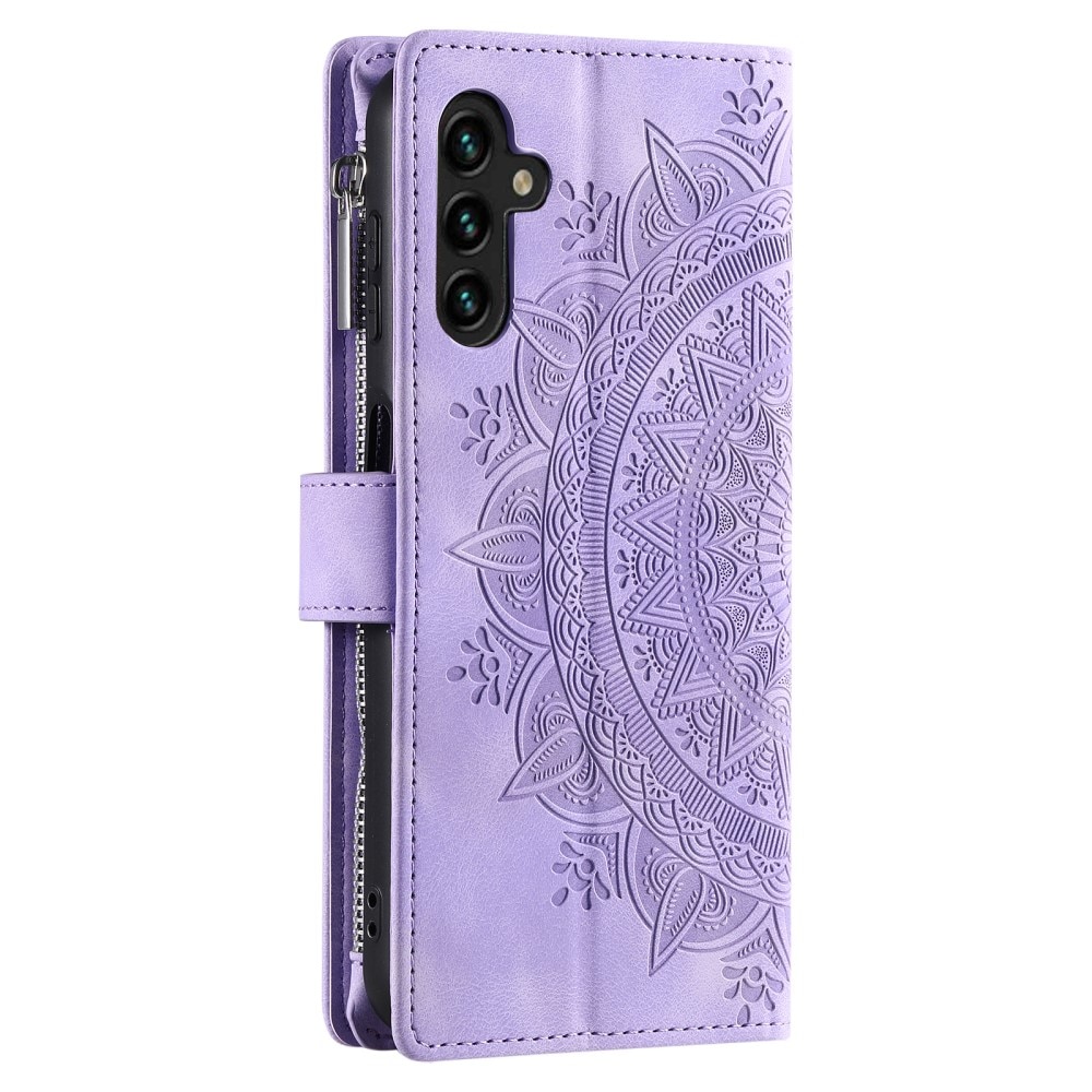 Plånboksväska Samsung Galaxy A54 Mandala lila