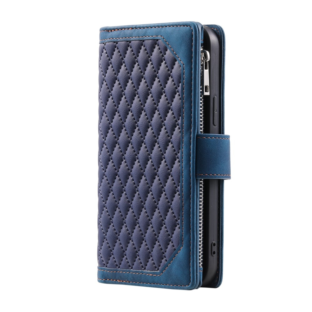 Plånboksväska Samsung Galaxy S23 Quilted blå