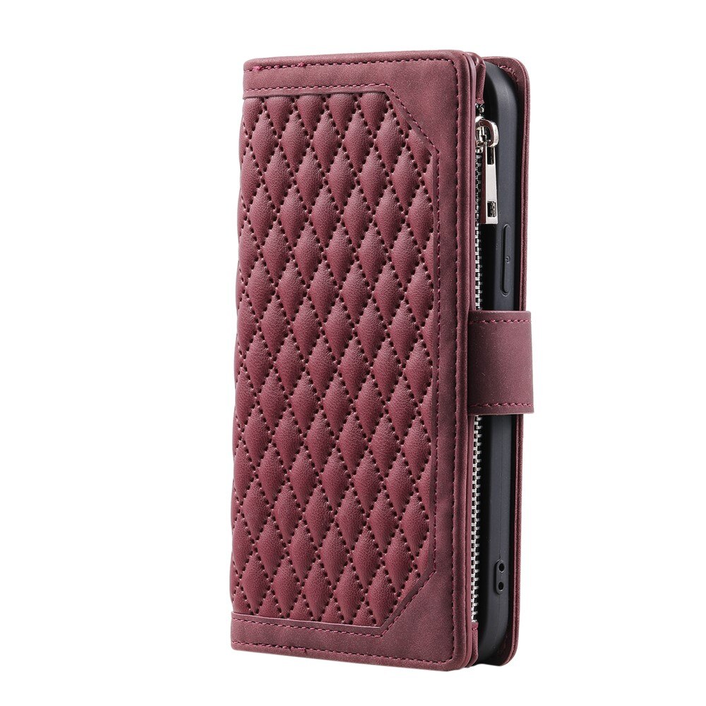 Plånboksväska Samsung Galaxy S23 Plus Quilted Röd
