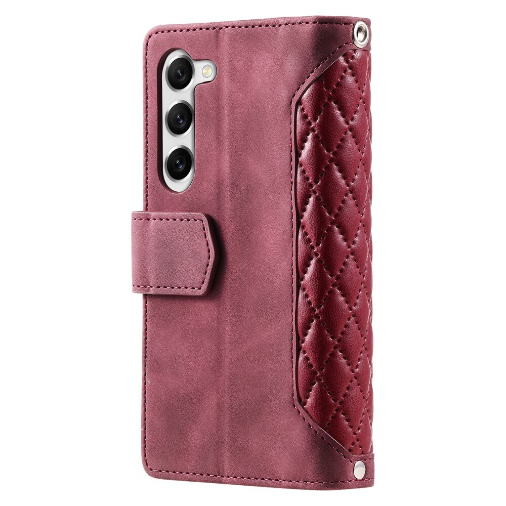 Plånboksväska Samsung Galaxy S23 Plus Quilted Röd