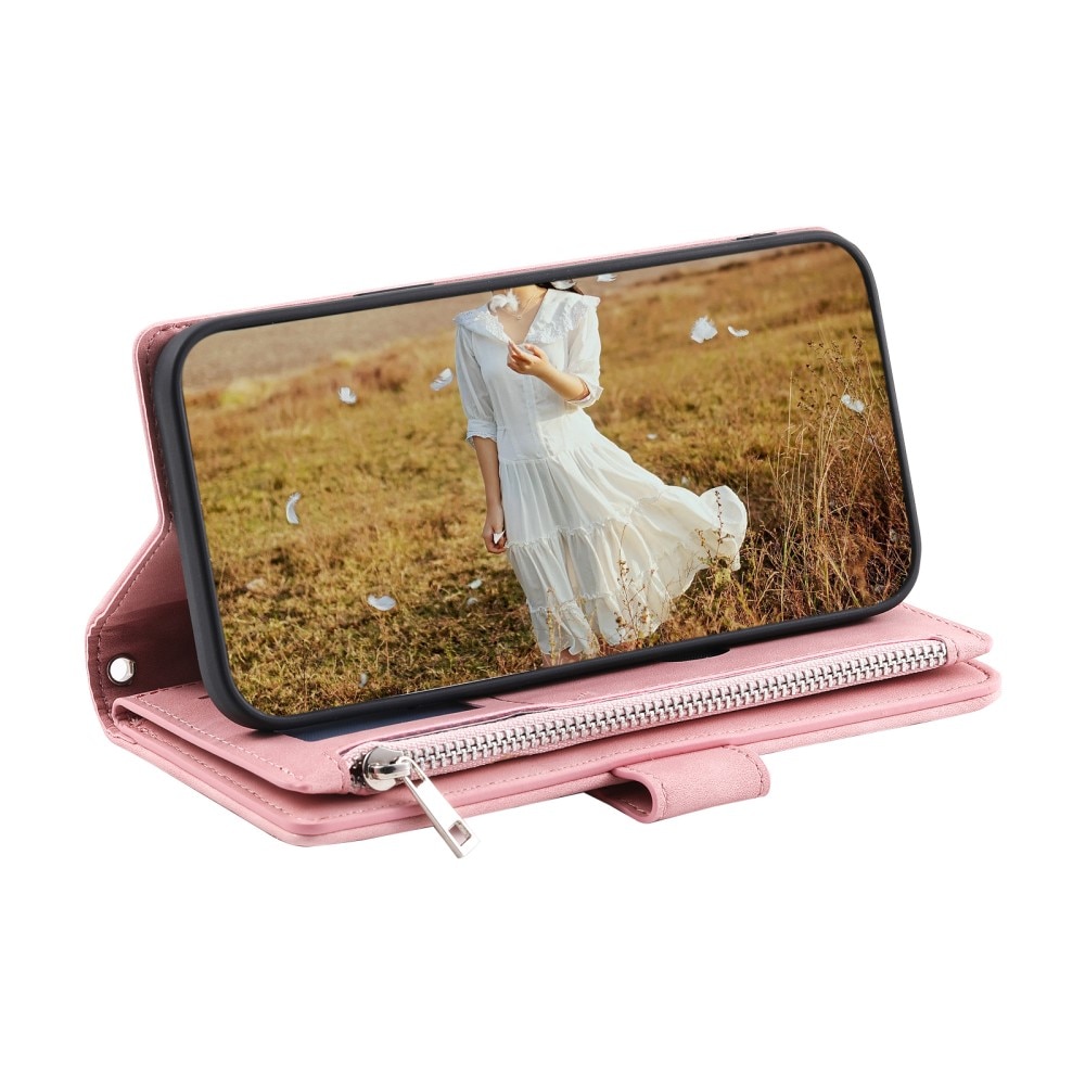 Plånboksväska Samsung Galaxy S23 Plus Quilted rosa