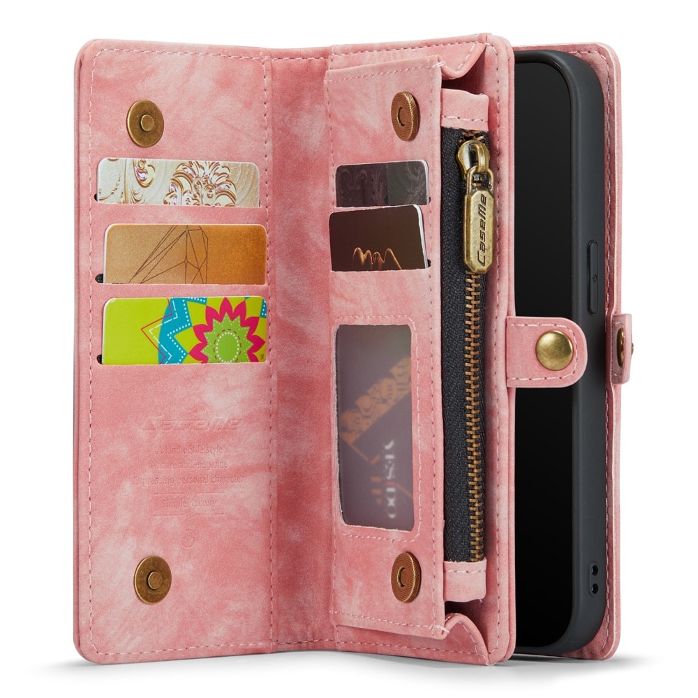 Multi-slot Plånboksfodral iPhone 7 rosa